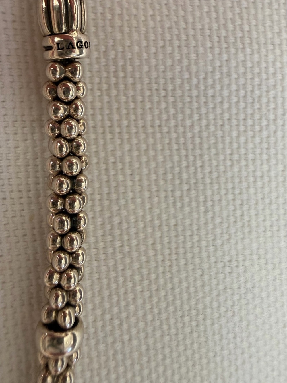 LAGOS Sterling Silver Caviar Bracelet 5mm - Picture 6 of 9